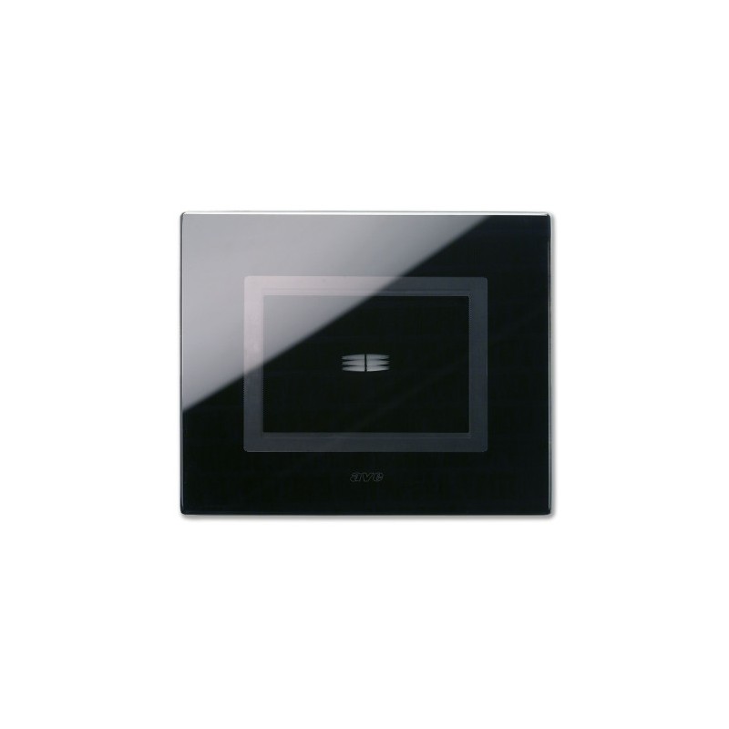 PLAQUE VERA 44 TOUCH RECTANGULAIRE NOIR ABSOLU 3 MODULES 1 COMMANDE|sfh|56e6beb74b35|
