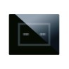 PLAQUE VERA 44 TOUCH RECTANGULAIRE NOIR ABSOLU 3 MODULES 2 COMMANDES|sfh|051b6b9004da|