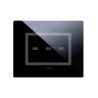 PLAQUE VERA 44 TOUCH RECTANGULAIRE NOIR ABSOLU 3 MODULES 3 COMMANDES|sfh|66c72dc73bec|