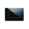 PLAQUE VERA 44 TOUCH RECTANGULAIRE NOIR ABSOLU 4 MODULES 3 COMMANDES|sfh|4c1ae53d95fb|