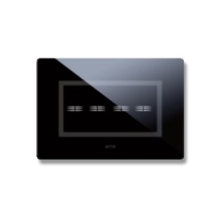 PLAQUE VERA 44 TOUCH RECTANGULAIRE NOIR ABSOLU 4 MODULES 4 COMMANDES|sfh|52d87fb8efea|