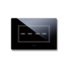 PLAQUE VERA 44 TOUCH RECTANGULAIRE NOIR ABSOLU 4 MODULES 4 COMMANDES|sfh|8d51cc5e7e4e|