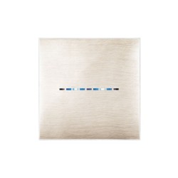 PLAQUE YOUNG TOUCH 44 CARRÉE BEIGE BROSSÉ 3D 2 MODULES|sfh|cab58fd4b9b9|