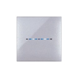 PLAQUE YOUNG TOUCH 44 CARRÉE GRIS MÉTALLISÉ 2 MODULES|sfh|965344d340ca|