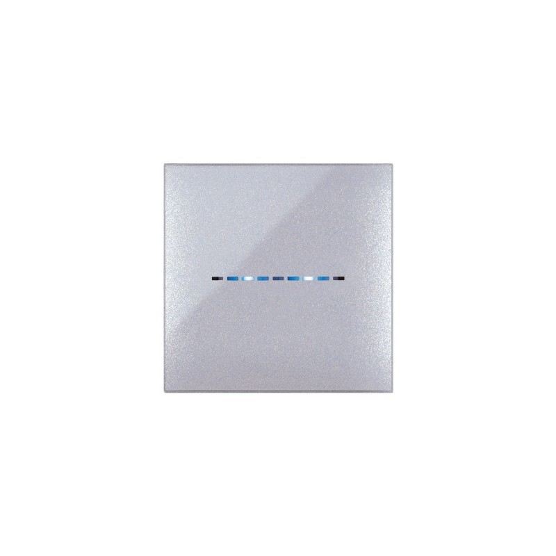 PLAQUE YOUNG TOUCH 44 CARRÉE GRIS MÉTALLISÉ 2 MODULES|sfh|965344d340ca|