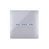 PLAQUE YOUNG TOUCH 44 CARRÉE GRIS MÉTALLISÉ 2 MODULES|sfh|965344d340ca|