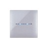 PLAQUE YOUNG TOUCH 44 CARRÉE GRIS MÉTALLISÉ 2 MODULES|sfh|1c57209e4ec4|