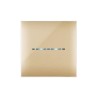 PLAQUE YOUNG TOUCH 44 CARRÉE DORÉ 2 MODULES|sfh|030e0f6d1735|
