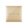PLAQUE YOUNG TOUCH 44 CARRÉE DORÉ 2 MODULES|sfh|18f4292d8696|