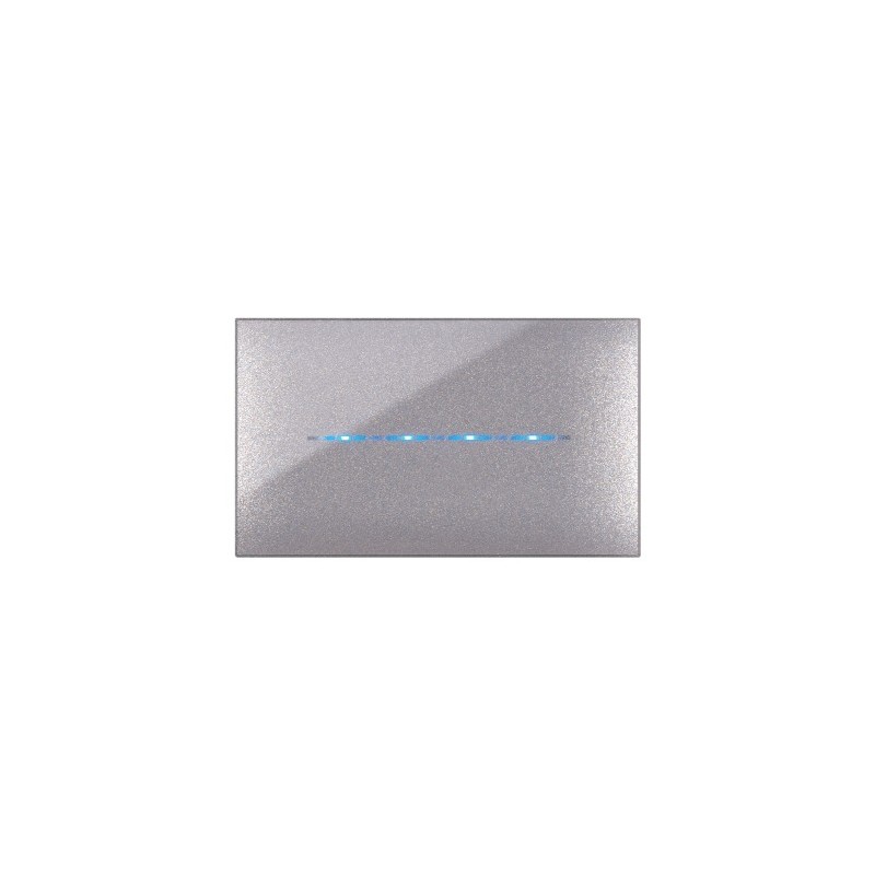 PLAQUE YOUNG TOUCH 44 RECTANGULAIRE GRIS MÉTALLISÉ 4 MODULES|sfh|3e7efad3455d|