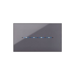 PLAQUE YOUNG TOUCH 44 RECTANGULAIRE GRIS CENDRÉ 4 MODULES|sfh|abdf51186cf5|
