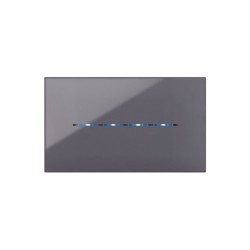 PLAQUE YOUNG TOUCH 44 RECTANGULAIRE GRIS CENDRÉ 4 MODULES|sfh|b277448defe7|