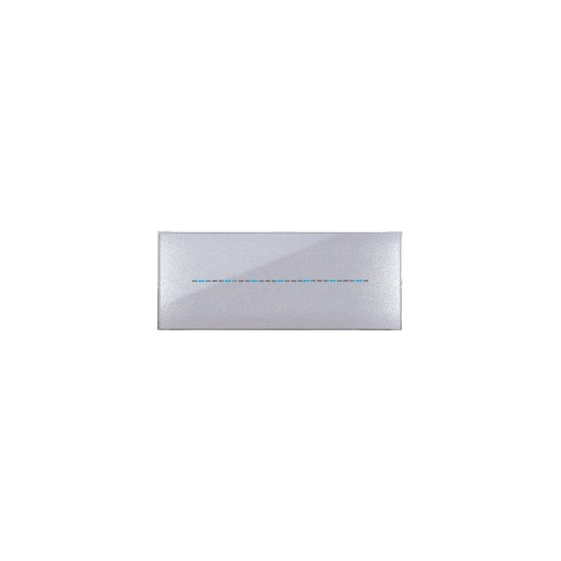 PLAQUE YOUNG TOUCH 44 RECTANGULAIRE GRIS MÉTALLISÉ 7 MODULES|sfh|66bcf2f62263|