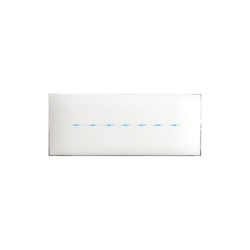 PLAQUE YOUNG TOUCH 44 RECTANGULAIRE BLANC TOTAL 7 MODULES|sfh|2ce117c718aa|