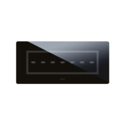 PLAQUE VERA 44 TOUCH RECTANGULAIRE NOIR ABSOLU 7 MODULES 7 COMMANDES|sfh|0cadb6a7a5f2|
