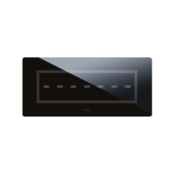 PLAQUE VERA 44 TOUCH RECTANGULAIRE NOIR ABSOLU 7 MODULES 7 COMMANDES|sfh|55d035bda4b7|