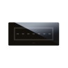 PLAQUE VERA 44 TOUCH RECTANGULAIRE NOIR ABSOLU 7 MODULES 7 COMMANDES|sfh|55d035bda4b7|