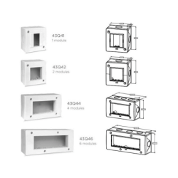 Boîte Apparente noir mat 1 module|sfh|f477ee3642e2|