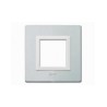 PLAQUE VERA 44 CARREE ALUMINIUM NATUREL BROSSÉ 2 MODULES|sfh|f3931511148c|