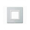 PLAQUE VERA 44 CARREE ALUMINIUM NATUREL BROSSÉ 2 MODULES|sfh|ac601688f6e1|