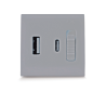 Chargeur USB ULTRA RAPIDE (PD) 20W TYPE A+C 2 MODULES SYLVIA 43|sfh|833f228bbd0a|