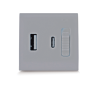 Chargeur USB ULTRA RAPIDE (PD) 20W TYPE A+C 2 MODULES SYLVIA 43|sfh|38f3d1db81ae|