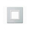 PLAQUE VERA 44 CARREE ALUMINIUM NATUREL BROSSÉ 2 MODULES|sfh|a0cacf23b639|