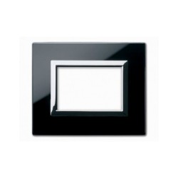 PLAQUE VERA 44 RECTANGULAIRE EN VERRE NOIR ABSOLU 3 MODULES|sfh|ba49f4d0ae41|
