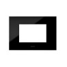 PLAQUE YOUNG 44 RECTANGULAIRE NOIR ABSOLU 3 MODULES|sfh|ff614023548b|