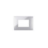 PLAQUE YOUNG 44 RECTANGULAIRE GRIS MÉTALLISÉ 3 MODULES|sfh|230ef680bd2c|
