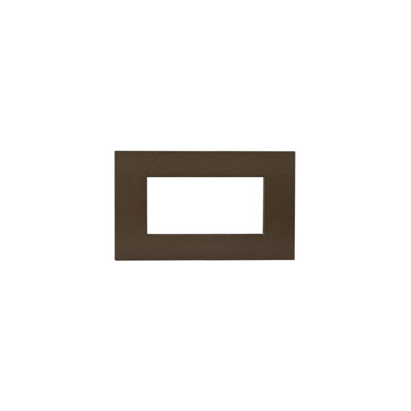 PLAQUE SMART EASY 44 RECTANGULAIRE BRONZE MAT 4 MODULES|sfh|098daef72cfe|