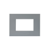 PLAQUE SMART EASY 44 RECTANGULAIRE GRIS MAT 3 MODULES|sfh|5e624cf11982|