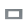 PLAQUE SMART EASY 44 RECTANGULAIRE GRIS MAT 4 MODULES|sfh|ee793b3a5ba8|