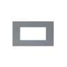 PLAQUE SMART EASY 44 RECTANGULAIRE GRIS MAT 4 MODULES|sfh|96476889dc3d|