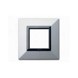 PLAQUE ZAMA 44 CARREE ARGENT OPAQUE 2 MODULES|sfh|69a02ac299e3|