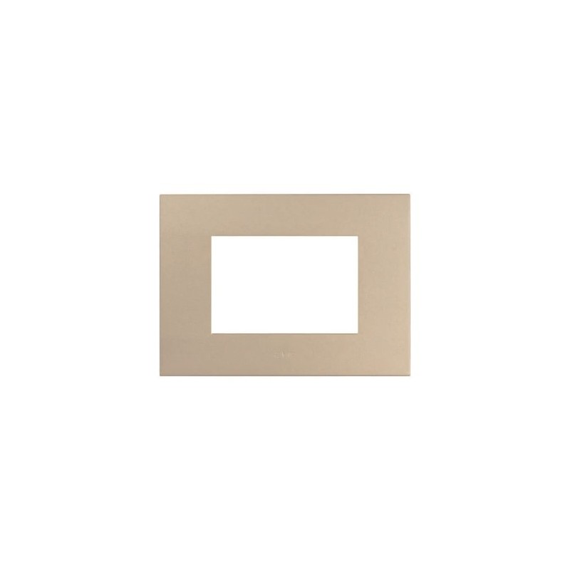 PLAQUE SMART EASY 44 RECTANGULAIRE DORÉ MAT 3 MODULES|sfh|4a7127b0605e|