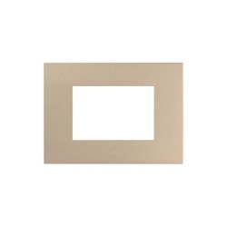 PLAQUE SMART EASY 44 RECTANGULAIRE DORÉ MAT 3 MODULES|sfh|dc75babe4ee3|
