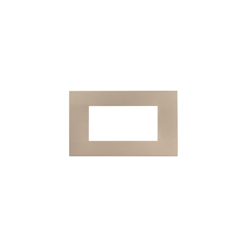 PLAQUE SMART EASY 44 RECTANGULAIRE DORÉ MAT 4 MODULES|sfh|7a0e6b80c2dc|