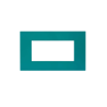 PLAQUE SMART EASY 44 RECTANGULAIRE TURQUOISE MAT 4 MODULES|sfh|ccbcbf971694|