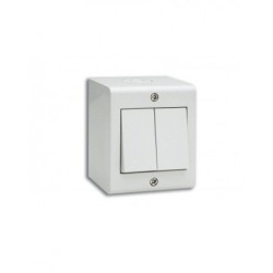 BOITE APPARENTE 2 MODULES S45 BLANC|sfh|7cff01d90200|