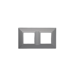 PLAQUE CUBICA 44 CARRÉE GRIS 2+2 MODULES|sfh|ca74dc21508d|