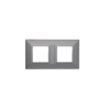PLAQUE CUBICA 44 CARRÉE GRIS 2+2 MODULES|sfh|ca74dc21508d|
