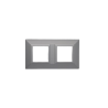 PLAQUE CUBICA 44 CARRÉE GRIS 2+2 MODULES|sfh|df4886d3d890|