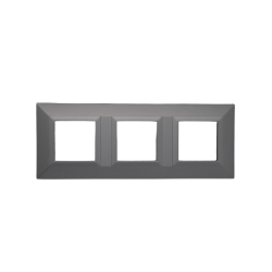 PLAQUE CUBICA 44 CARRÉE GRIS 2+2+2 MODULES|sfh|40c75a233212|