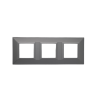 PLAQUE CUBICA 44 CARRÉE GRIS 2+2+2 MODULES|sfh|40c75a233212|