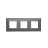 PLAQUE CUBICA 44 CARRÉE GRIS 2+2+2 MODULES|sfh|cc5c3f81d849|
