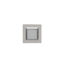 PLAQUE CUBICA 44 CARRÉE BLANC AVEC CADRE CHROMÉ 2 MODULES|sfh|42d06636d7a4|