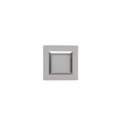 PLAQUE CUBICA 44 CARRÉE BLANC AVEC CADRE CHROMÉ 2 MODULES|sfh|928eae51ea52|