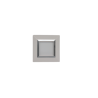 PLAQUE CUBICA 44 CARRÉE BLANC AVEC CADRE CHROMÉ 2 MODULES|sfh|928eae51ea52|