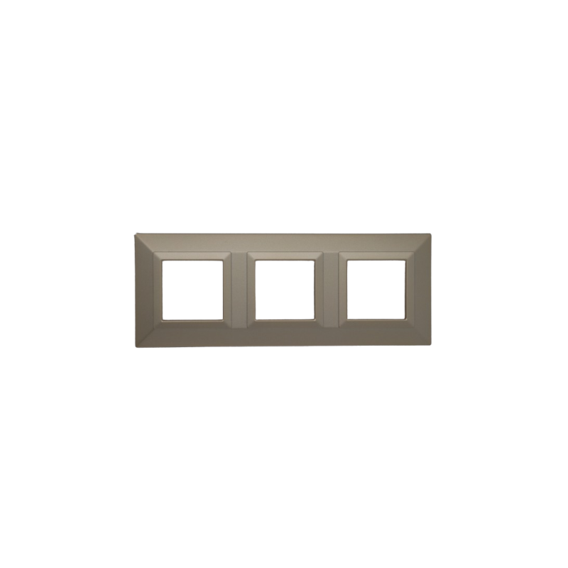 PLAQUE CUBICA 44 CARRÉE CHAMPAGNE 2+2+2 MODULES|sfh|208fc0e00b6d|